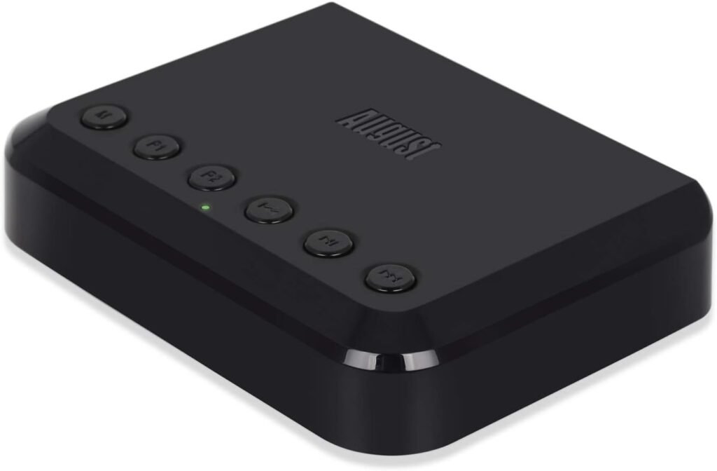 Wireless WiFi Audio Receiver - August WR320 - Multiroom Adaptor for Speaker Systems, Stream Crystal Clear Lossless Sound Throughout Your Home, Compatible with Spotify, Tidal, TuneInRadio, and More