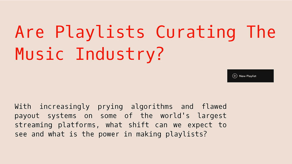 The Role Of Playlists In Music Discovery